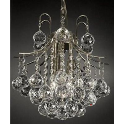 Image of French Crystal Chandelier 12"x13"